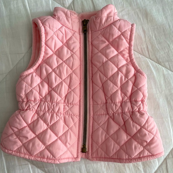Old Navy 0-3 Month Zippered Vest Pink - Picture 1 of 4